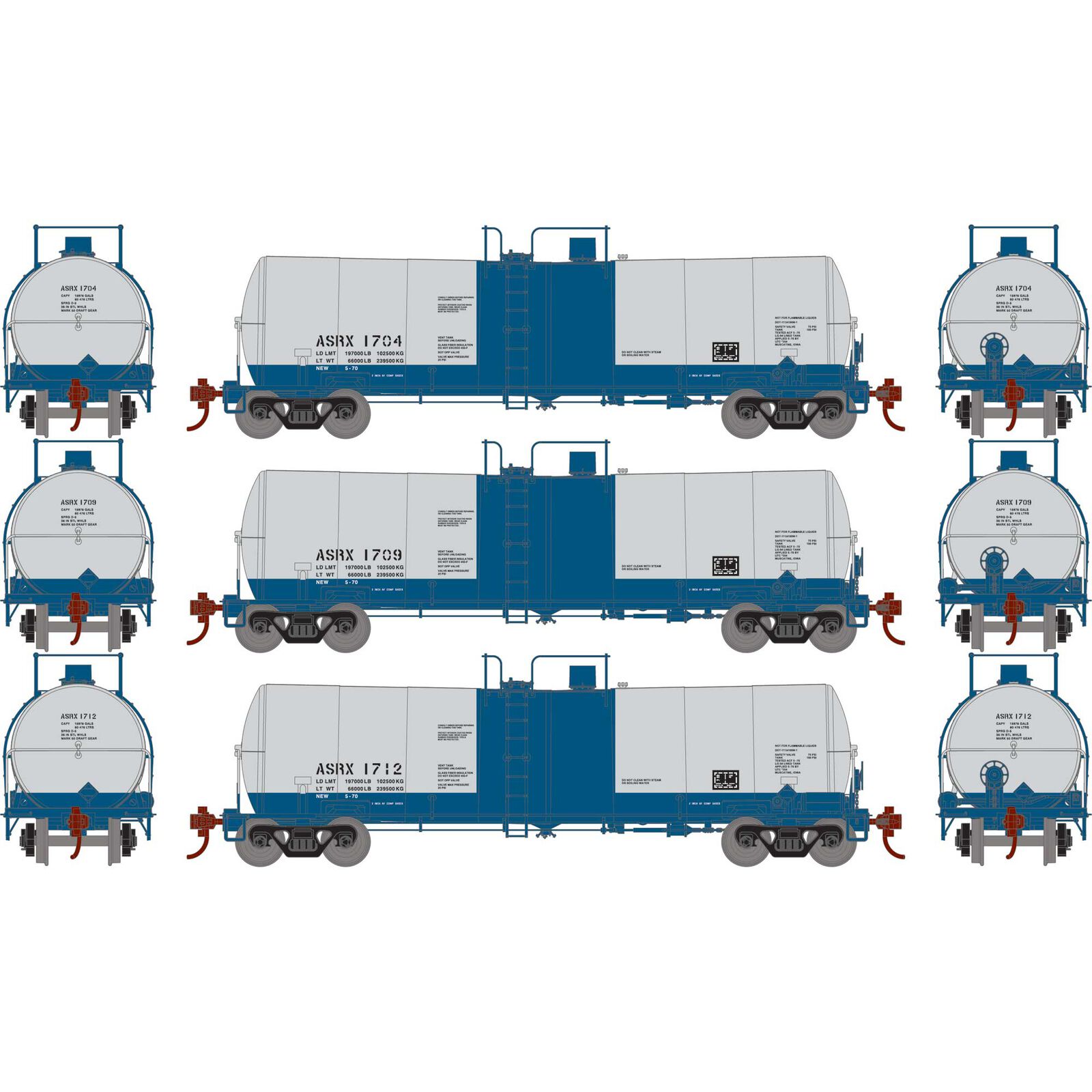 HO 16,000 Gallon Clay Tank, ASRX #1704 / #1709 / #1712 (3)