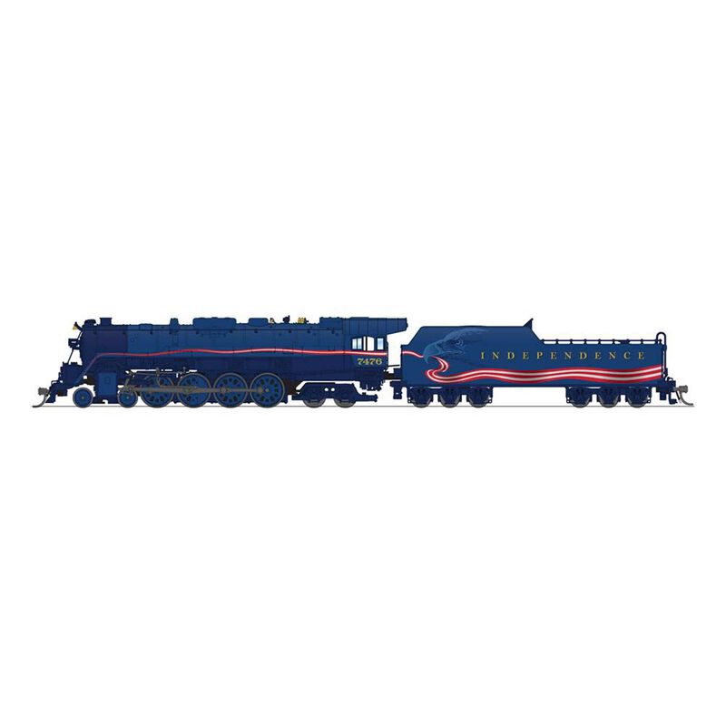 N Reading T1 4-8-4 Locomotive, Independence Day Paint, Patriotic