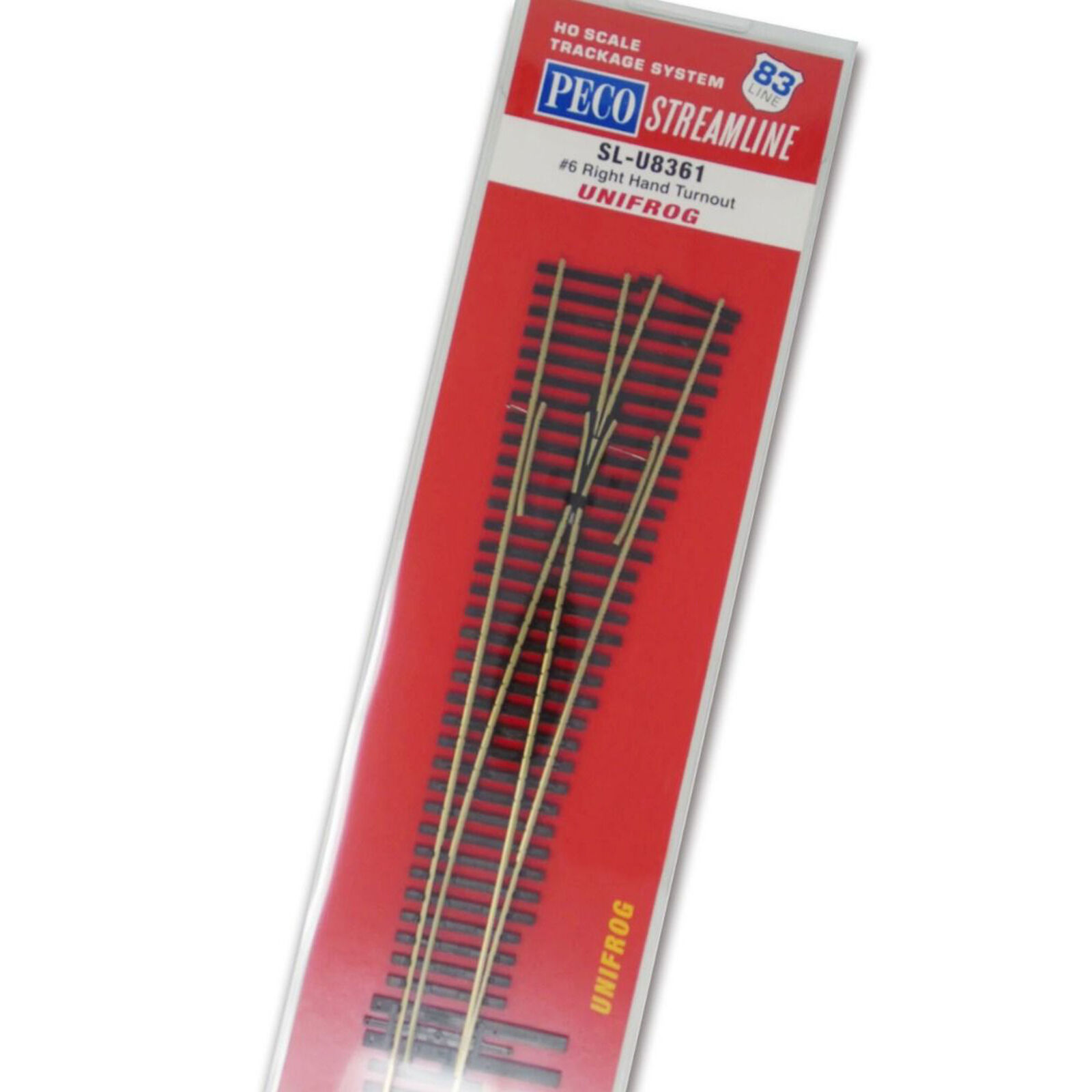 HO Code 83 Unifrog #6 Right Hand Turnout