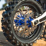 1/4 Pro-Spec Aluminum F/R Wheel Blue/Blue Dunlop MX33/MX14 Bundle