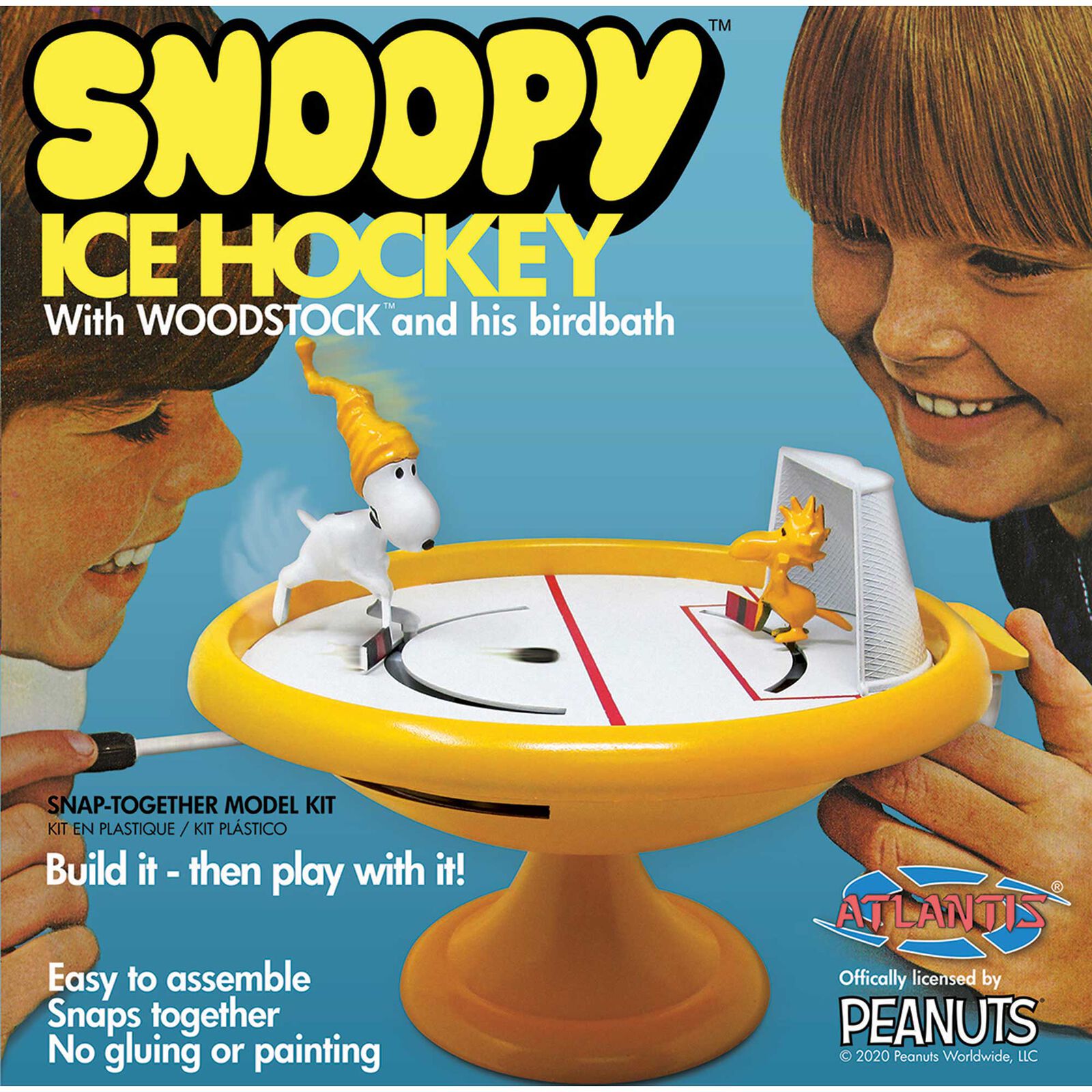 Snoopy Ice Hockey Game with Woodstock Snap Kit