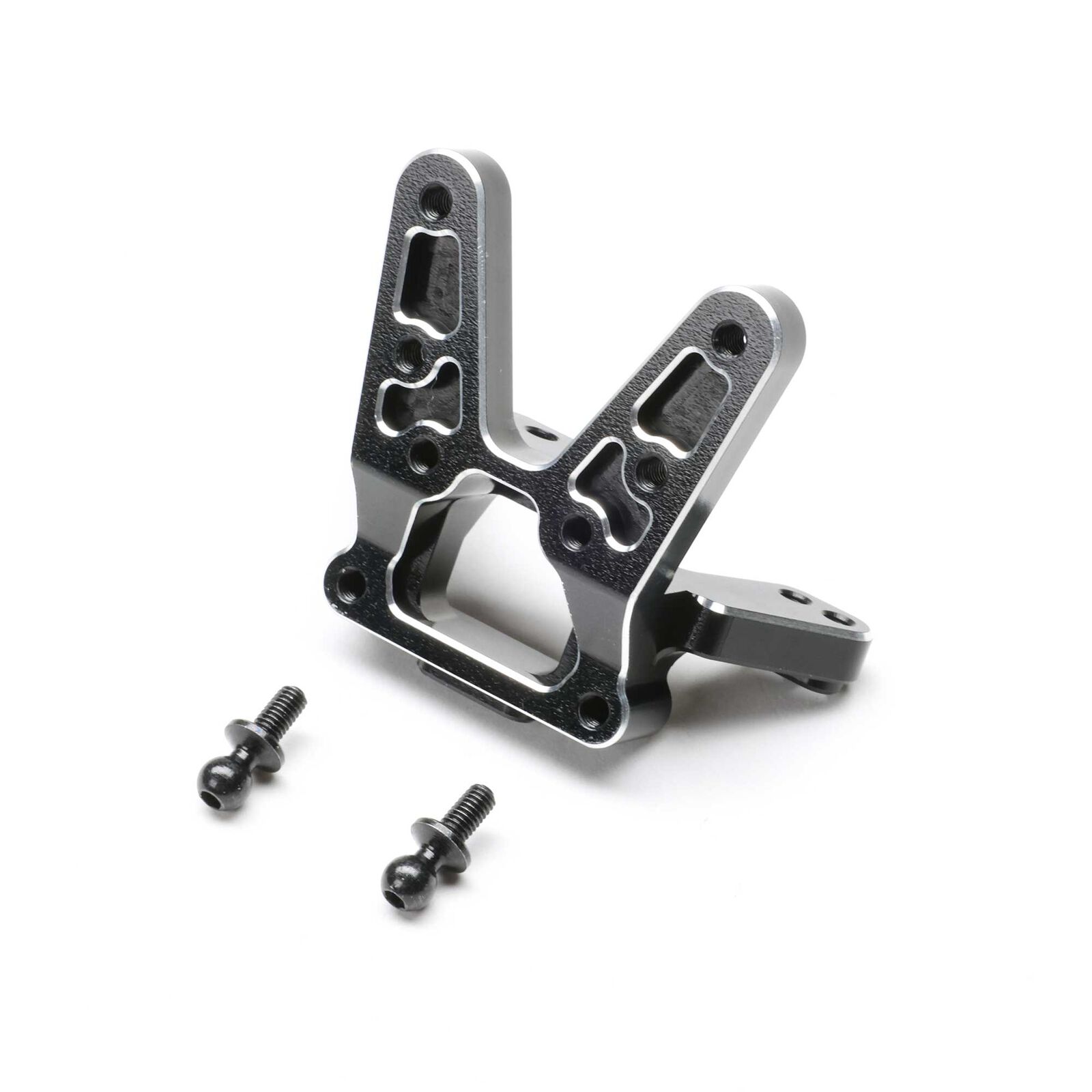 Rear Bulkhead, Aluminum, Black: 22S Sprint
