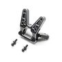 Rear Bulkhead, Aluminum, Black: 22S Sprint