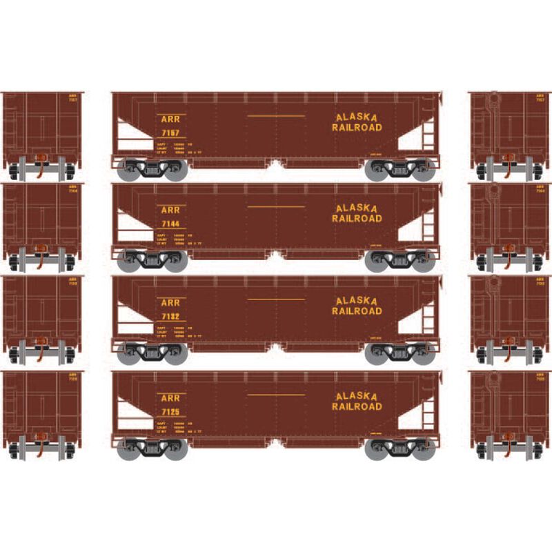 HO RTR 40' Offset Ballast Hopper with Load, ARR #1 (4)