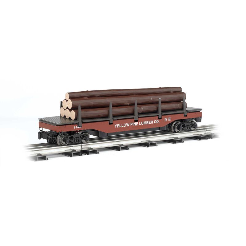 O-27 Williams Operating Log Dump Car, Yellow Pine