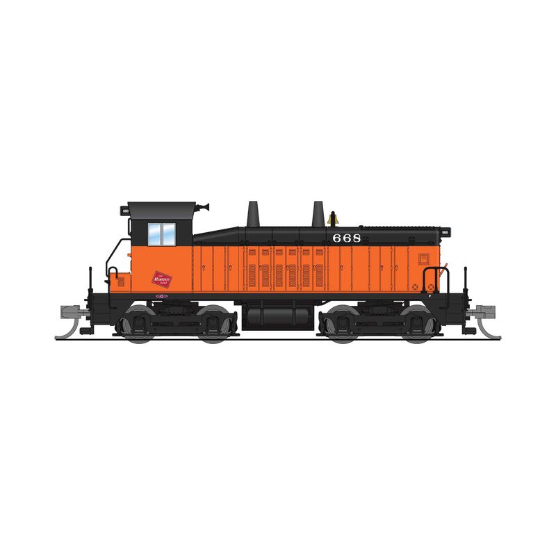 EMD NW2 Switcher, MILW 670, Orange & Black, Paragon4 Sound/DC/DCC, N