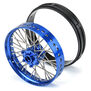 1/4 Pro-Spec Aluminum F/R Wheel Blue/Blue Dunlop MX33/MX14 Bundle