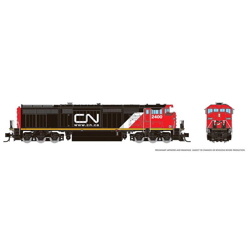 N Dash8-40CM Locomotive with DCC & Sound, CN #2429