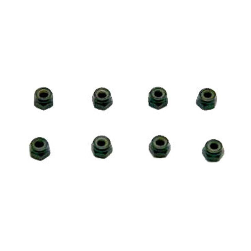 4mm Steel Nylon Insert Lock Nuts (8)