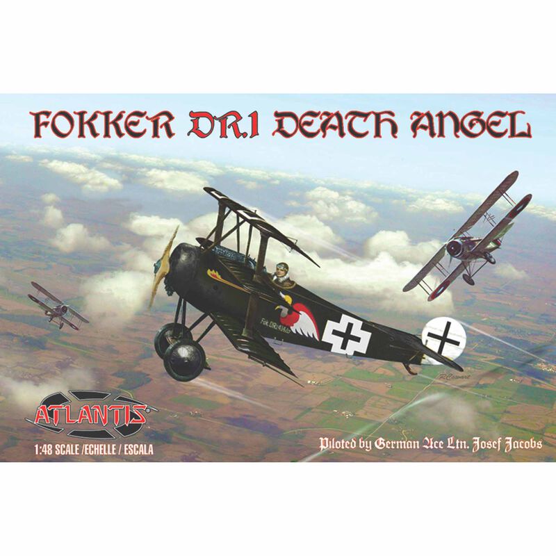 1/48 Fokker TriPlane DR.1 Death Angel Model Kit with Trading Card