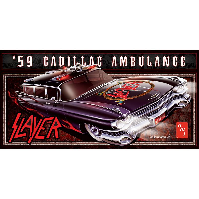 AMT 1/25 1959 Cadillac Ambulance Slayer Model Kit