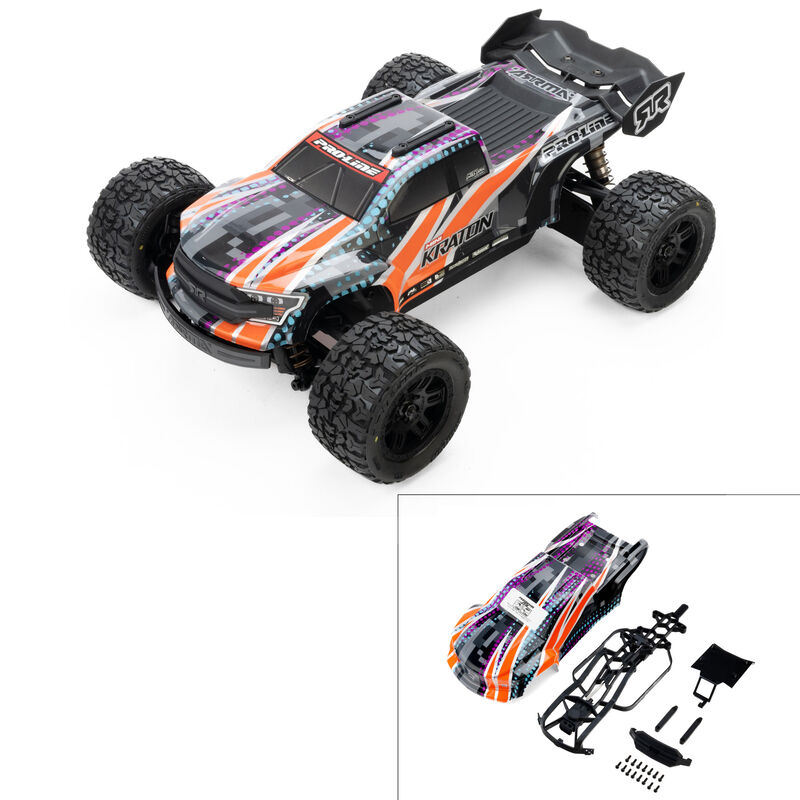 1/16 Limited Edition Pre-Cut/Pre-Painted Brute Digi Body with Clipless System: ARRMA MINI KRATON