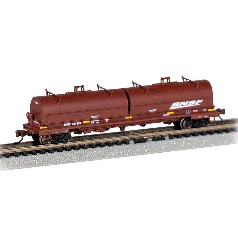 N 55' Steel Coil Car w/ Coil Load & Rounded Hood - BNSF #534157