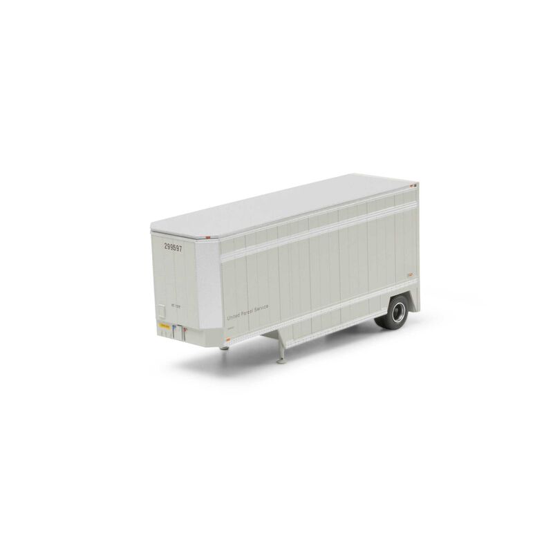 Athearn HO ATH 28' Parcel (PUP) Trailer, UPS without Shield #292446