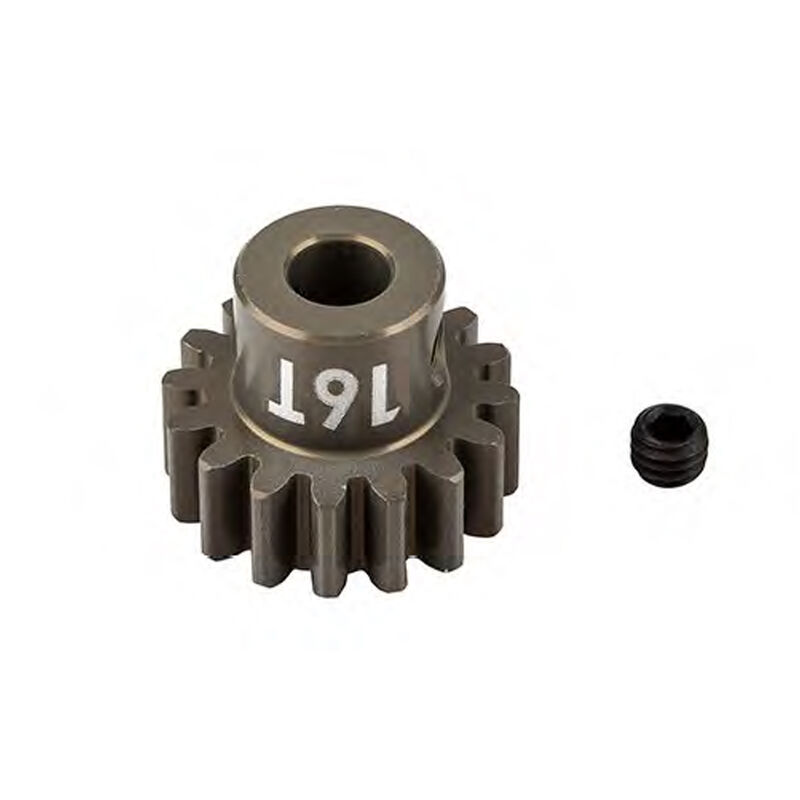 FT Pinion Gear, 16T, MOD 1, 5mm Shaft, Aluminum