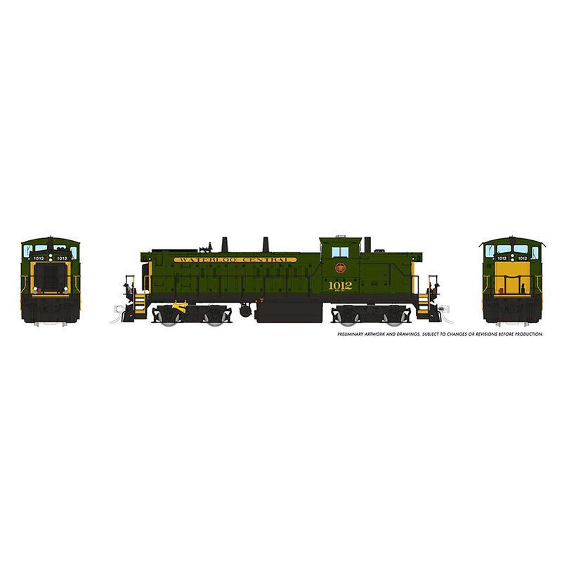 HO GMD-1 Locomotive, with DCC & Sound, Waterloo Central #1012