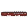 HO Scale ATSF Coach-Baggage Combine, #2415, Mineral Red w/ White