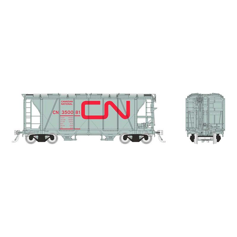 HO Enterprise Covered Hopper: CN - Red Noodle