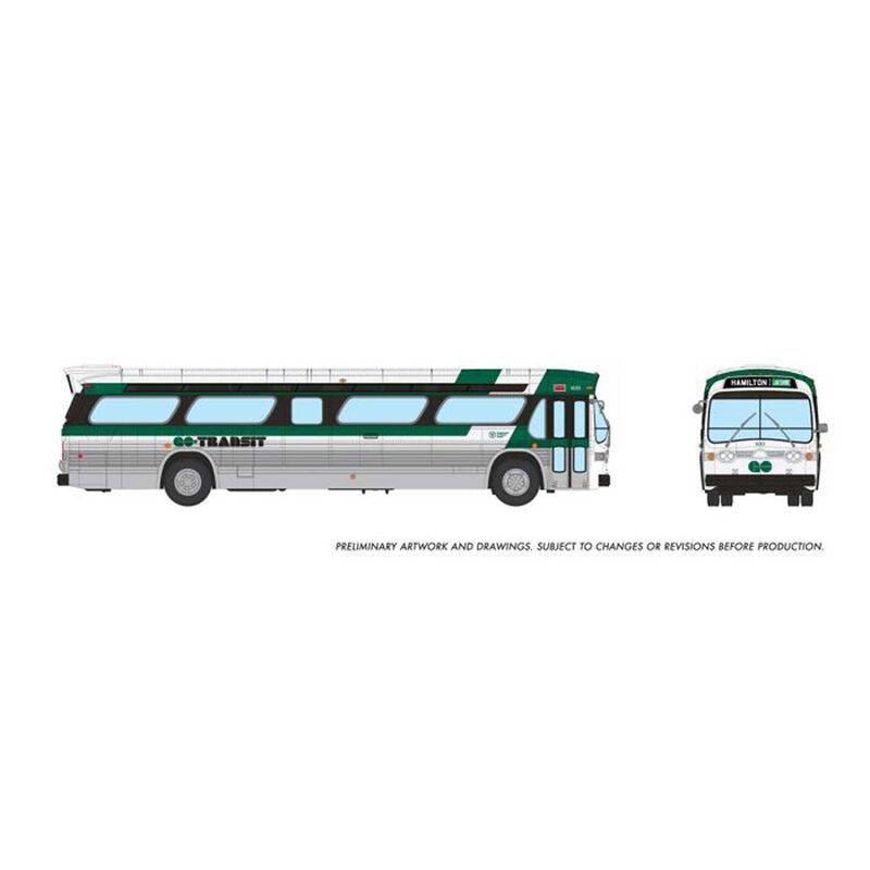 HO 1/87 New Look Bus (Deluxe): GO Transit - Late: #1033