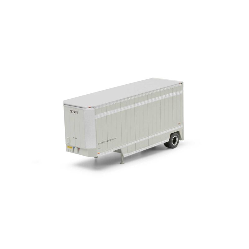Athearn HO ATH 28' Parcel (PUP) Trailer, UPS without Shield #299573