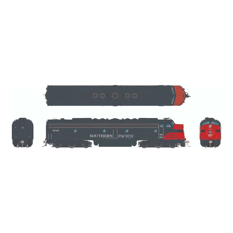 HO EMD E8A (DC/DCC/Sound): Southern Pacific - Bloody Nose Scheme: #6046