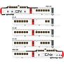HO UAC TurboTrain DC/DCC/Sound CN Rail Set (5)
