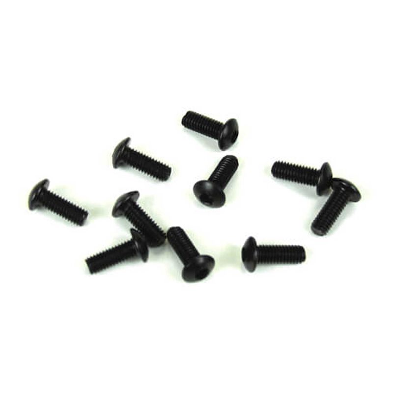 M3x8mm Button Head Screws, Black (10)