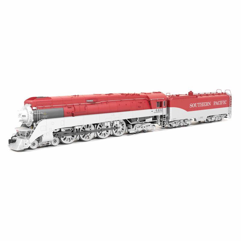 HO Southern Pacific GS-4, #4452, SP Golden State Fantasy Paint, Paragon4 Sound/DC/DCC, Smoke