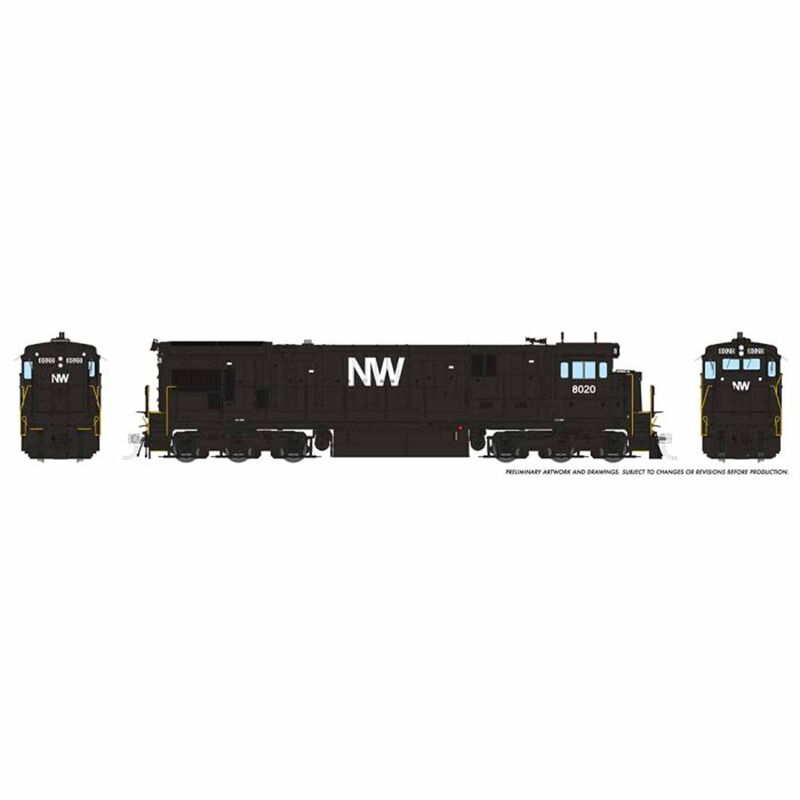HO C30-7 Locomotive DC/DCC & Sound, N&W #8020