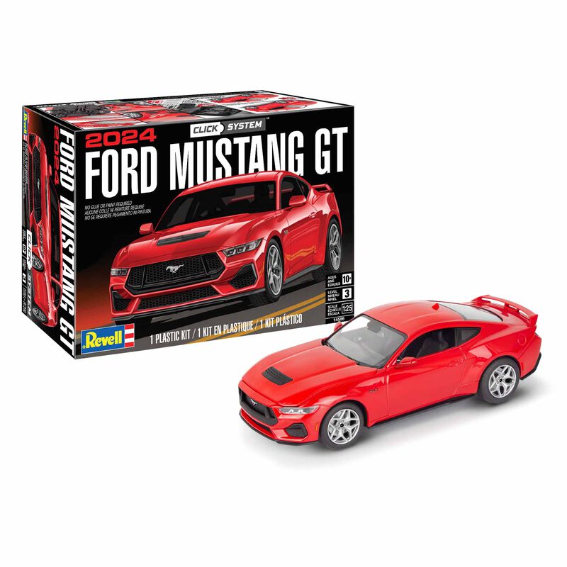 1/25 2024 Ford Mustang GT Model Kit, Click-System