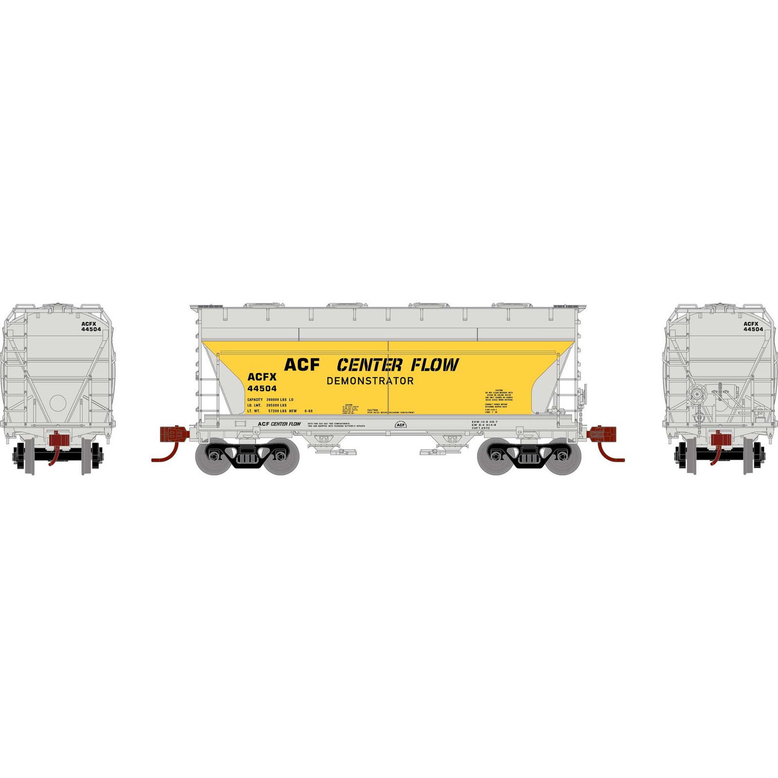 HO RTR ACF 2970 Covered Hopper, ACF Demo #44504