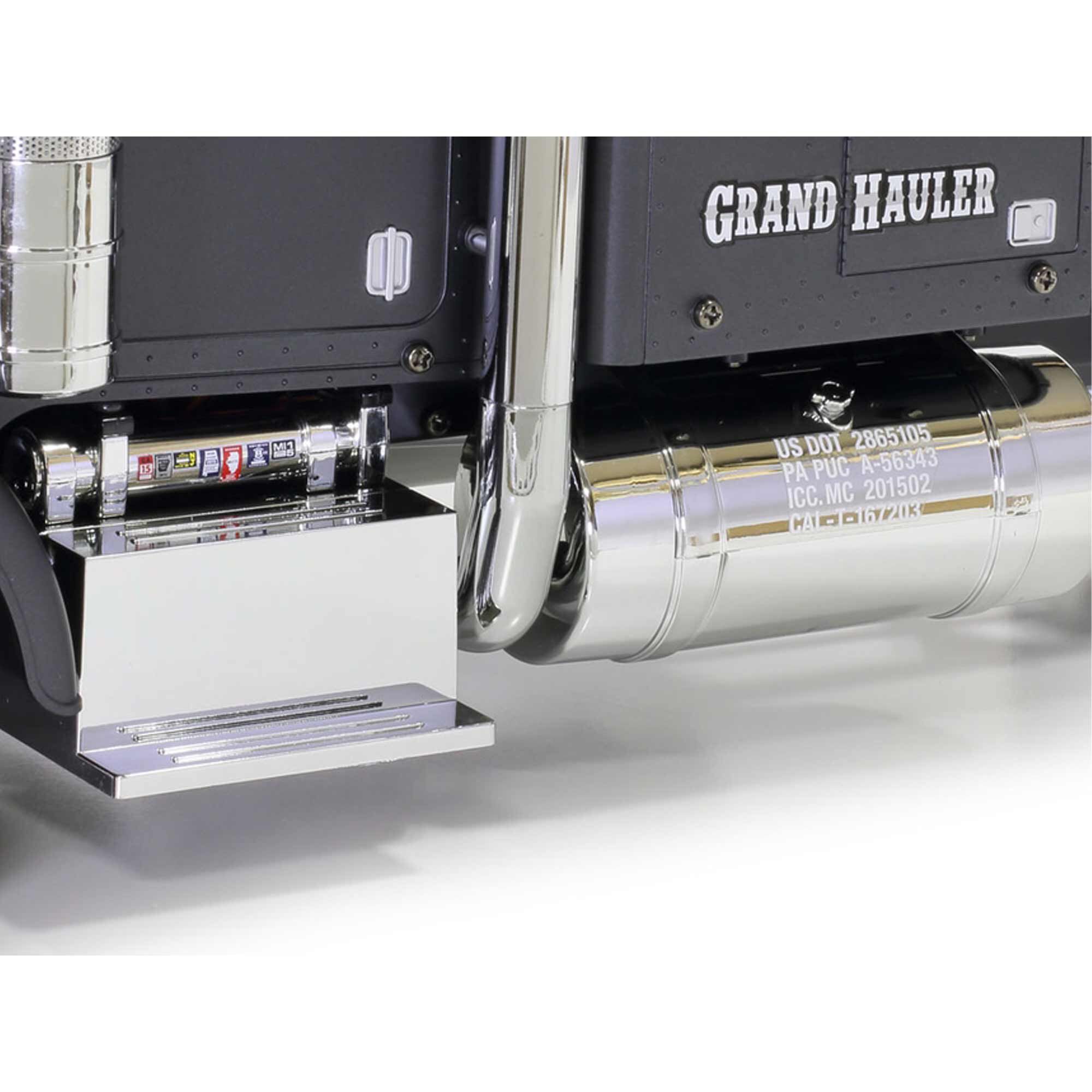 Tamiya 1/14 Grand Hauler 10X8 Semi Tractor Kit, Matte Black