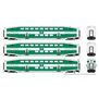 HO BiLevel Commuter Car GO Late Set #2