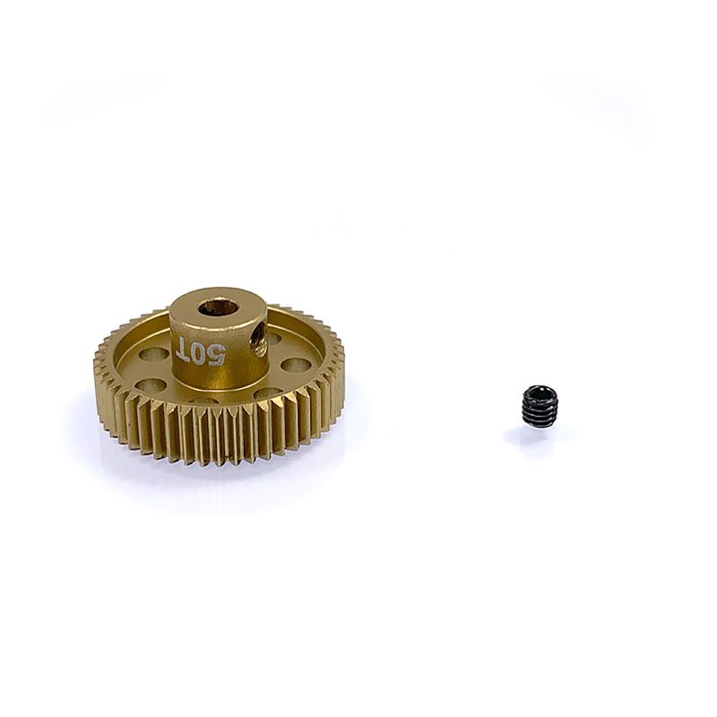 64P Lightweight Aluminum Pinion Gear: 50T