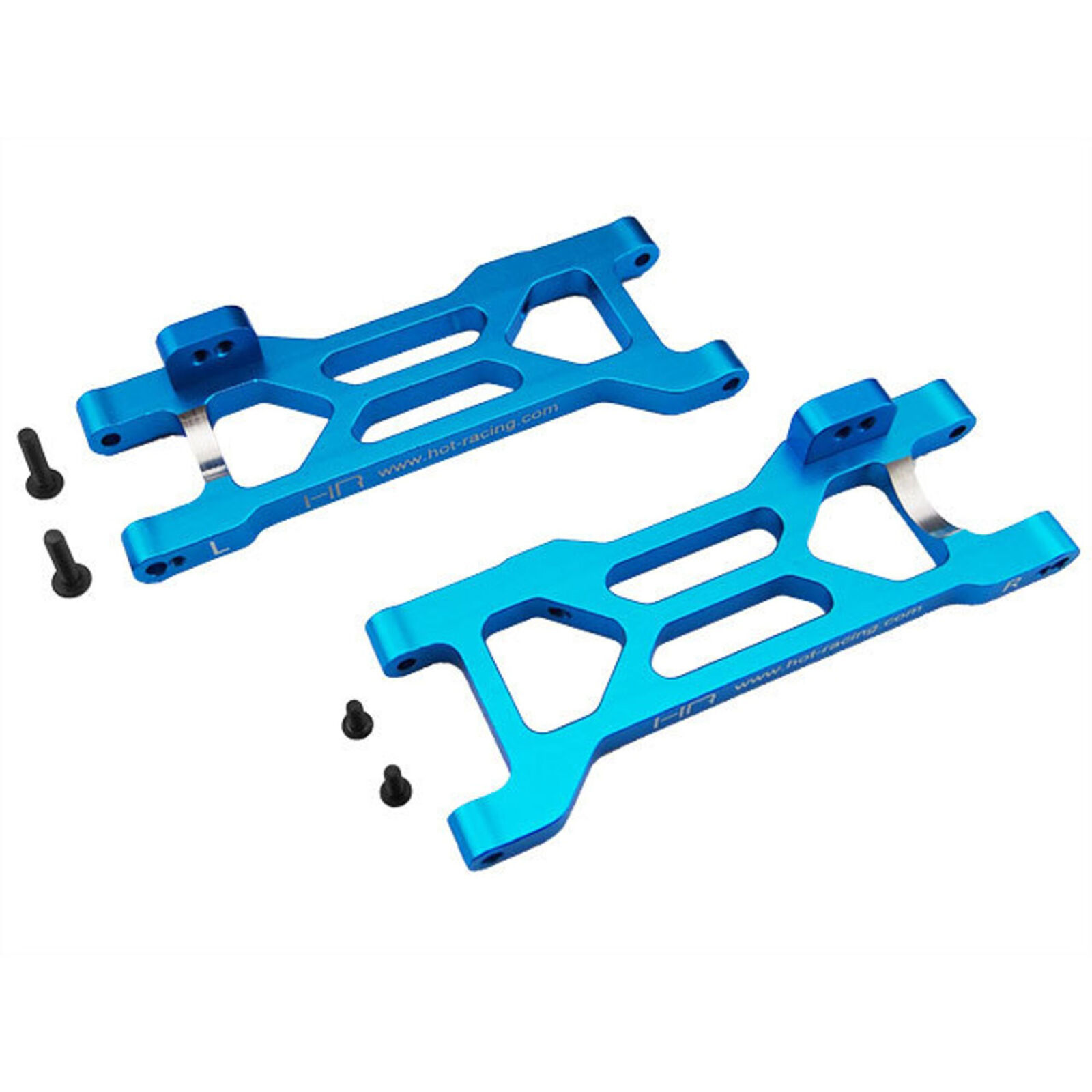 Aluminum Rear Suspension Arm Set, Blue: ECX 2WD