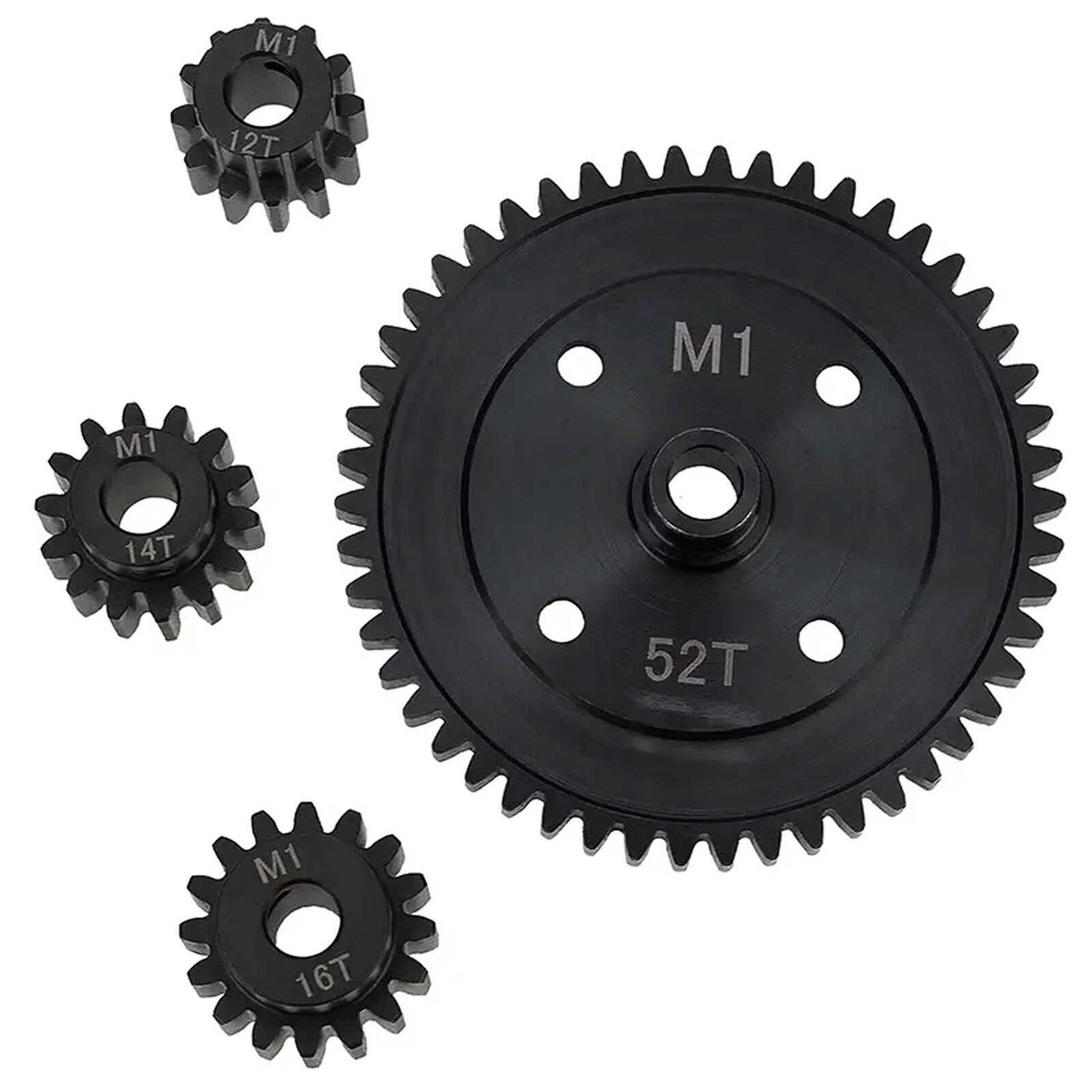 HD Steel 12+14+16+52T Gear Set M1 Pitch for ARRMA 1/8 Scale