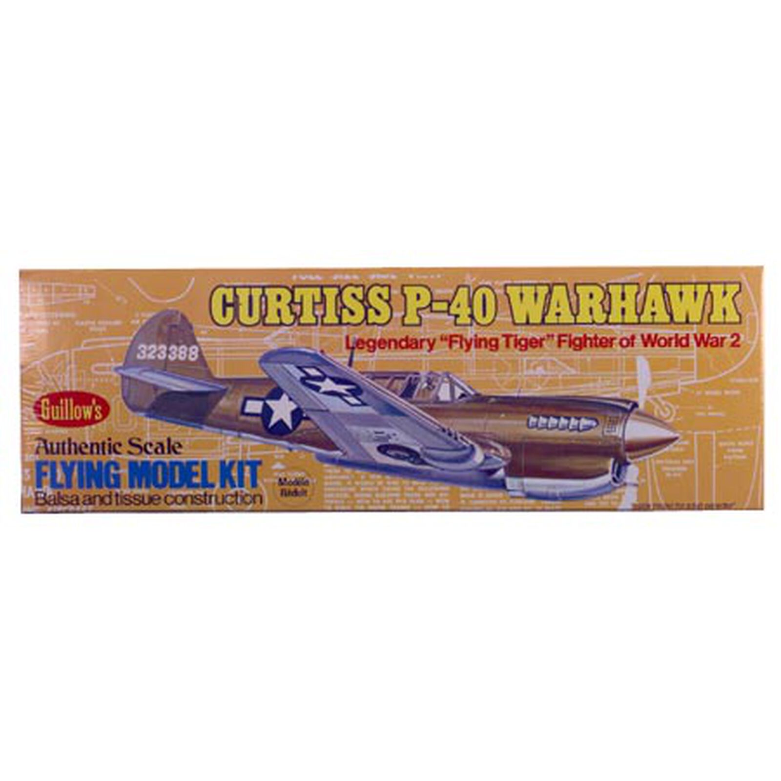 Curtiss P40 Warhawk Kit, 16.5"