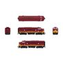 HO EMD F3A Locomotive, SOO 202A, Maroon & Imitation Gold with Paragon4