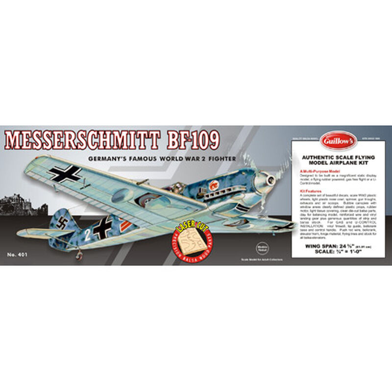 Messerschmitt BF-109 Laser Cut Kit, 24.5"