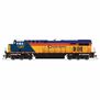 HO GE ES44AC, CSX 1973, Chessie System Heritage Paint, No-Sound / DCC-Ready