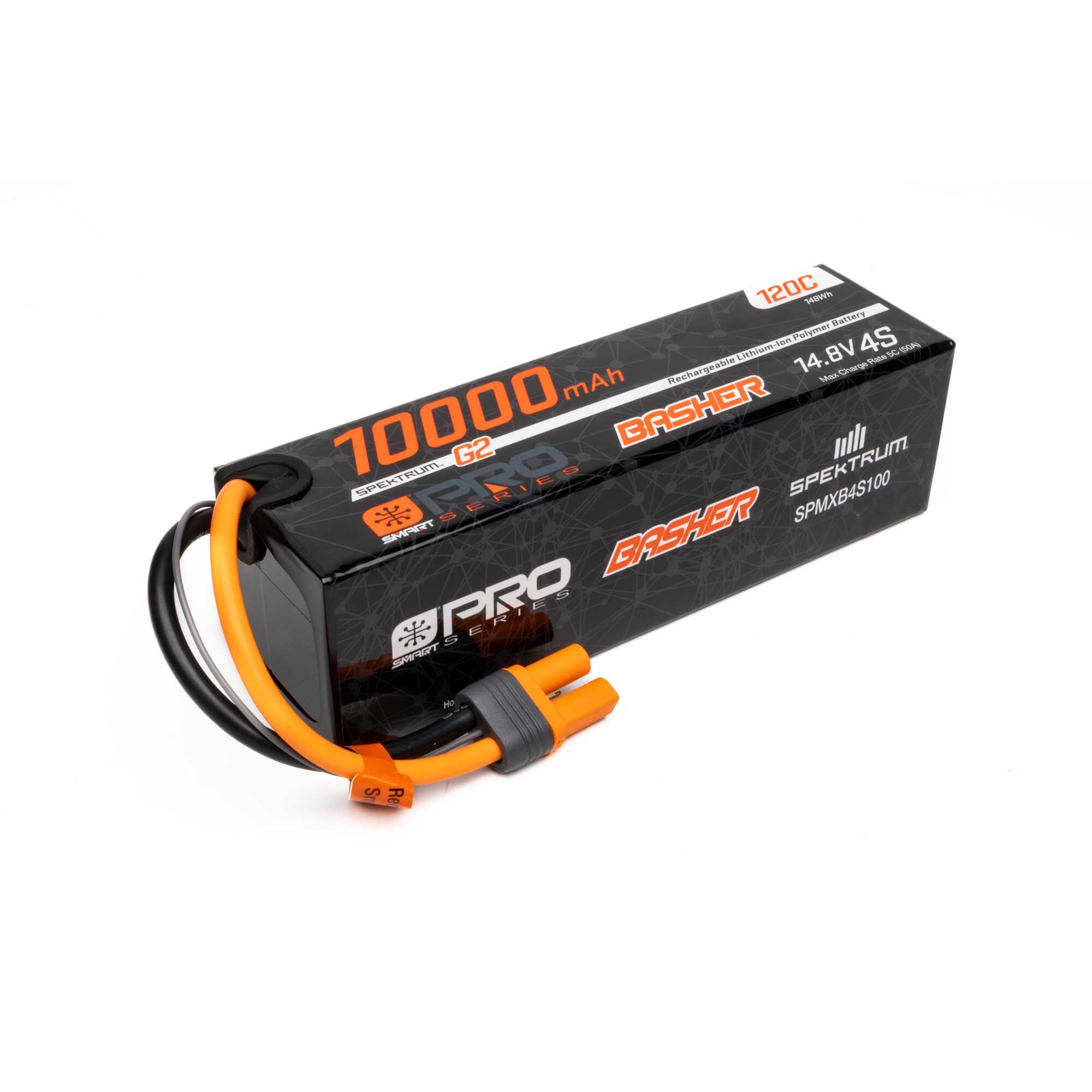 Spektrum Accessories 14.8V 10000mAh 4S 120C Smart G2 Pro Basher
