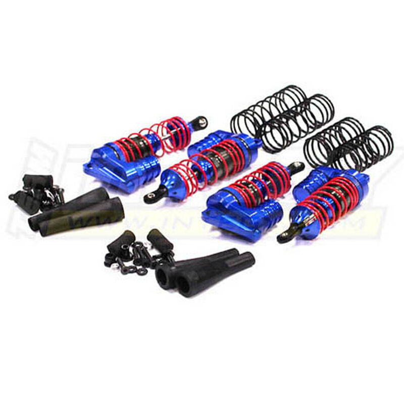 XLS Piggyback Shock, Blue: Traxxas Slash 4X4 (4)