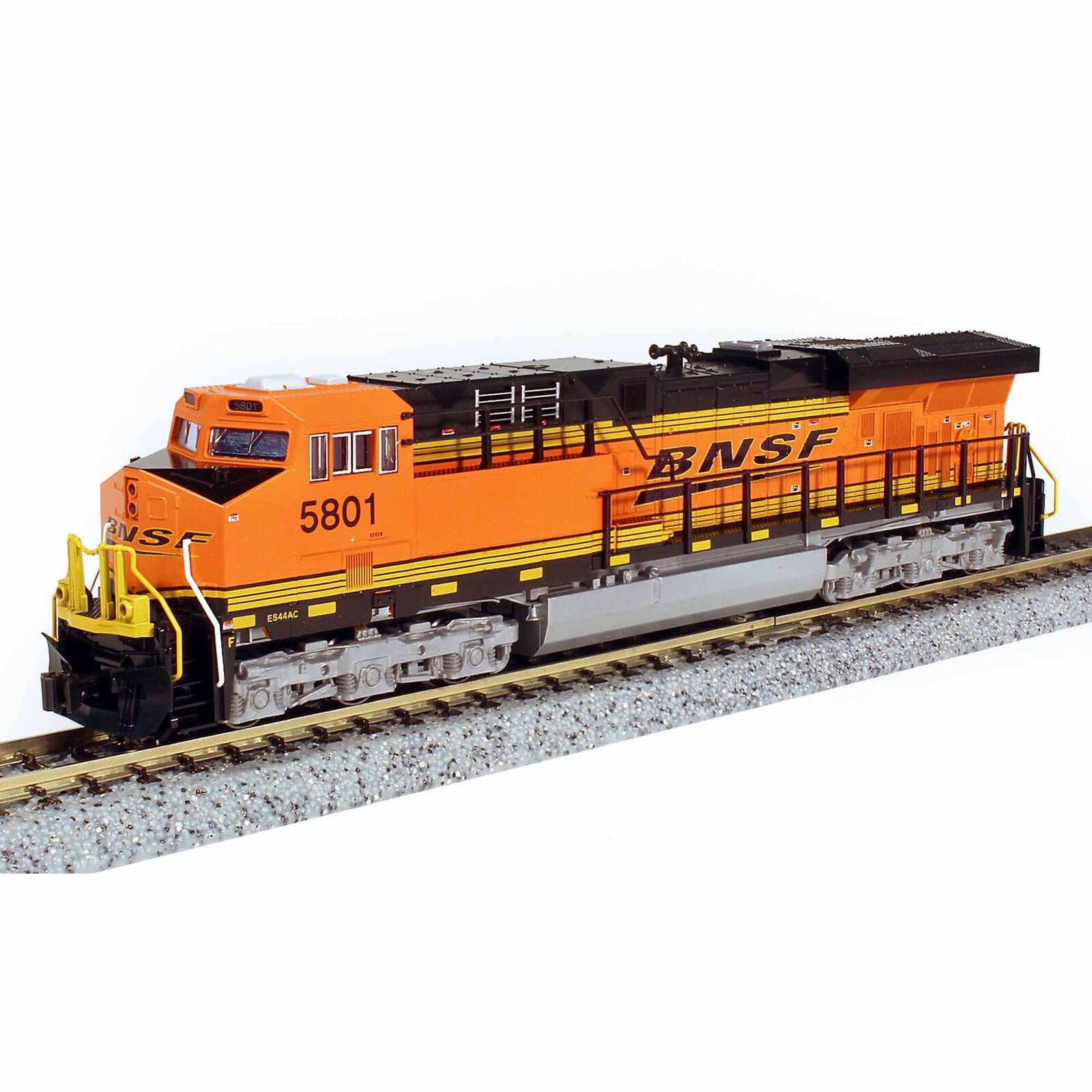 N GE ES44AC Locomotive, BNSF "Swoosh" #5801 with Digitrax DCC