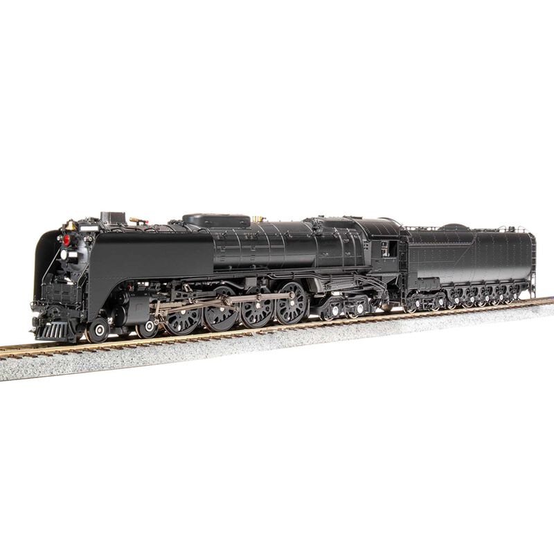 HO 4-8-4 FEF-2 Locomotive, Black & Graphite Paragon4, UP Unlettered
