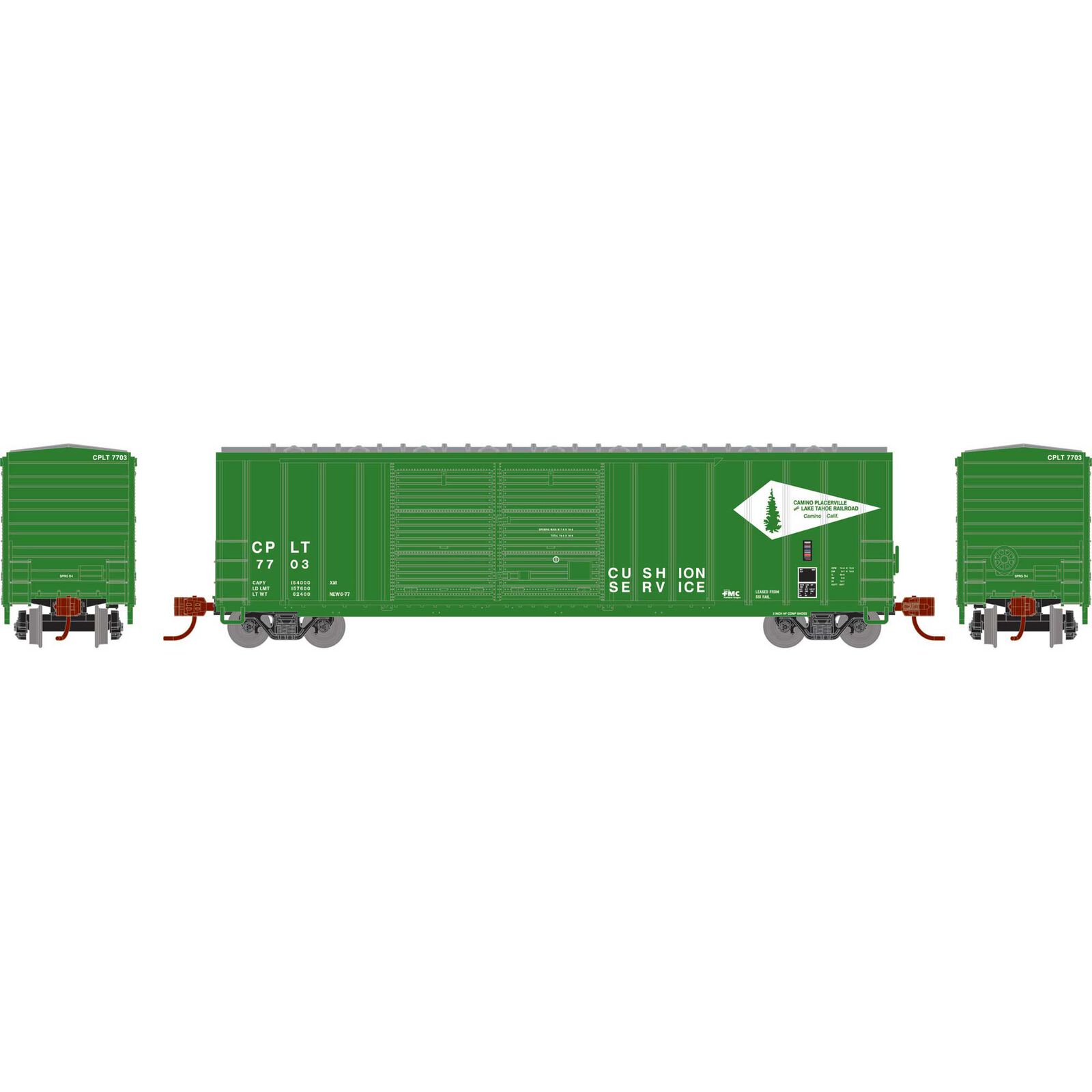 N 50' FMC DD Offset Box Car, CPLT #7703