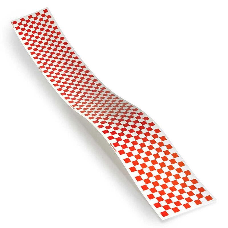 Trim MonoKote, Red/Clear Checkerboard