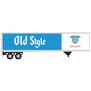 HO 45' Pines Trailer Old Style, Blue/White/Red