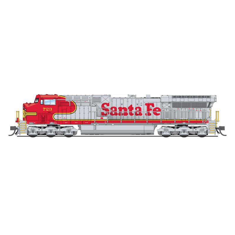 N GE AC6000 Locomotive with DCC & Sound, ATSF #723, Warbonnet Fantasy Paint