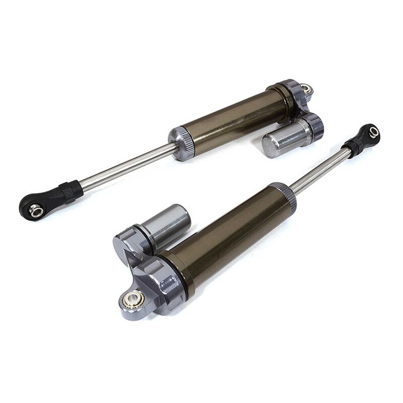 140mm Front Shock Set: Traxxas UDR, Gun Metal (2)
