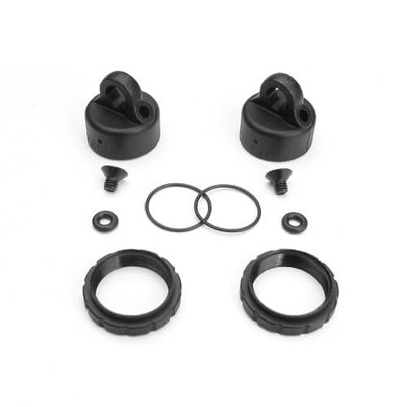 Shock Cap and Spring Adjustment Collars, Composite, (2): EB48